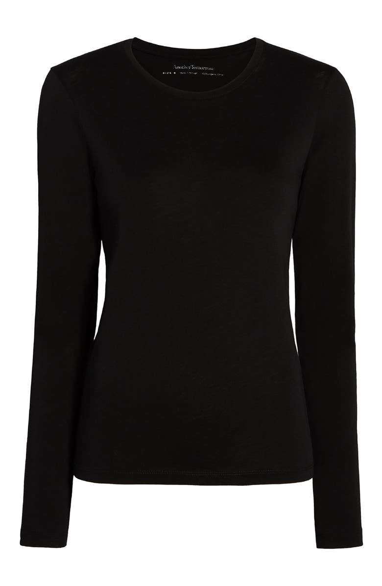 Another Tomorrow LONG SLEEVE TEE, Alternate, color, Black