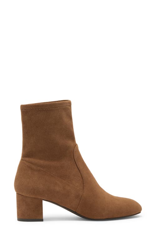 Stuart Weitzman Sofia Stretch Bootie In Brown