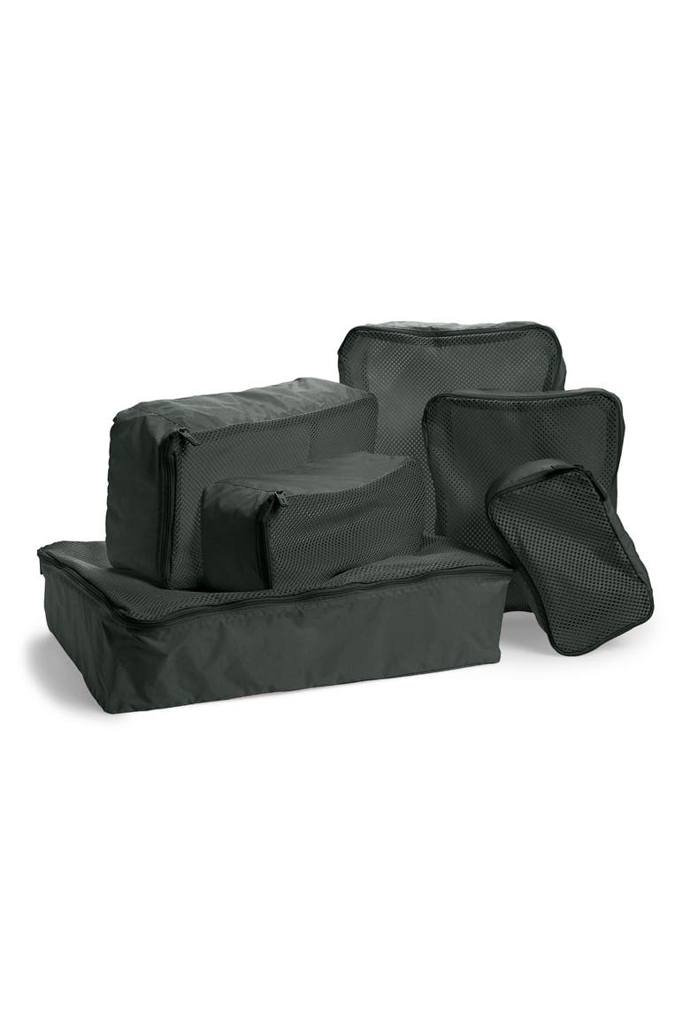 The Insider 6-Piece Packing Cubes Set, Alternate, color, GREEN
