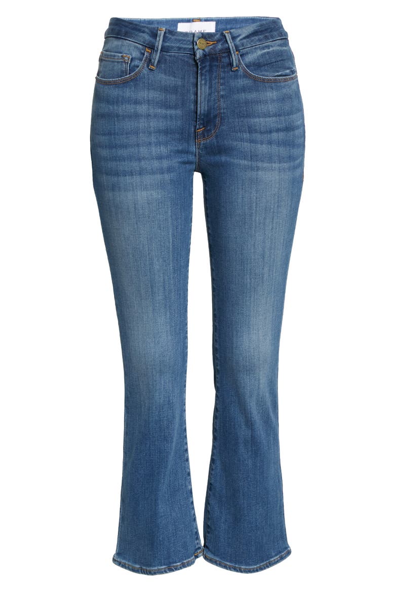 Le Crop Mini Boot High Waist Jeans, Alternate, color, POE