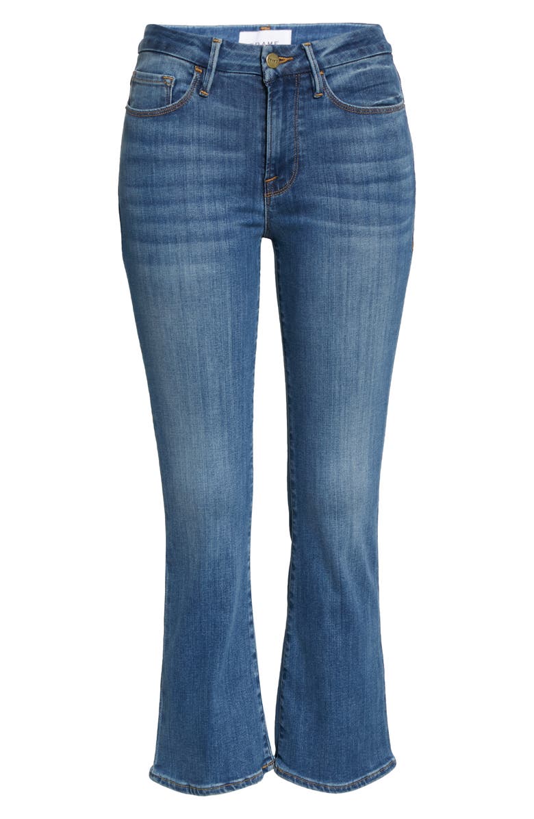 FRAME Le Crop Mini Boot High Waist Jeans, Alternate, color, Poe