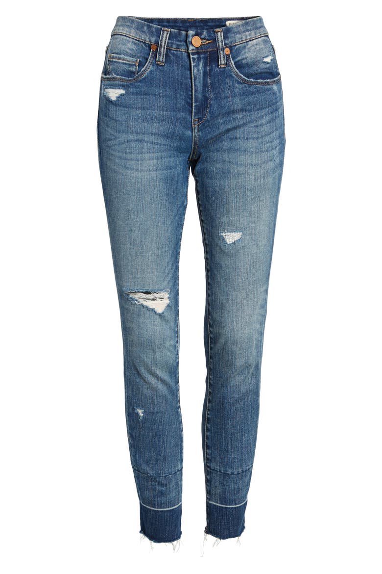 Ankle Skinny Jeans, Alternate, color, DARK WASH