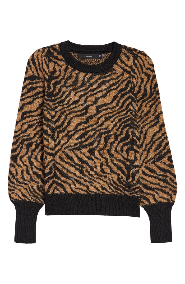 VERO MODA Jacquard Long Sleeve Sweater, Alternate, color,
