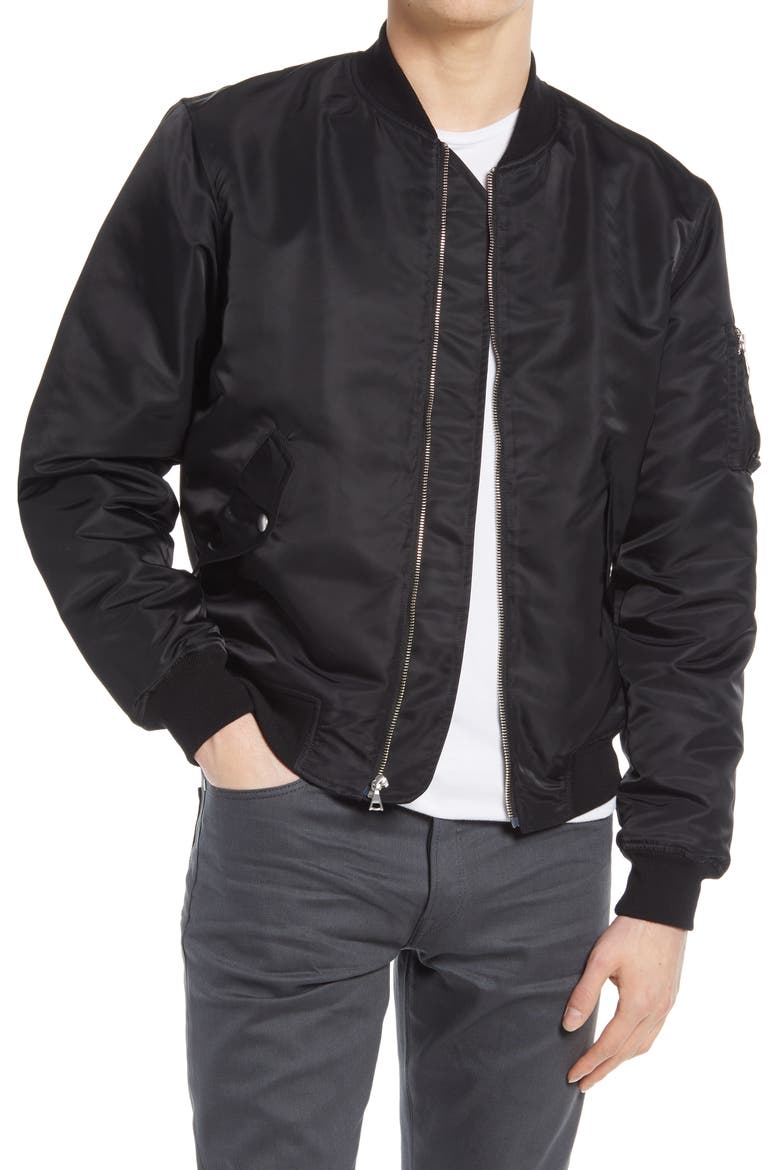 Bogota Bomber II Jacket, Alternate, color, BLACK