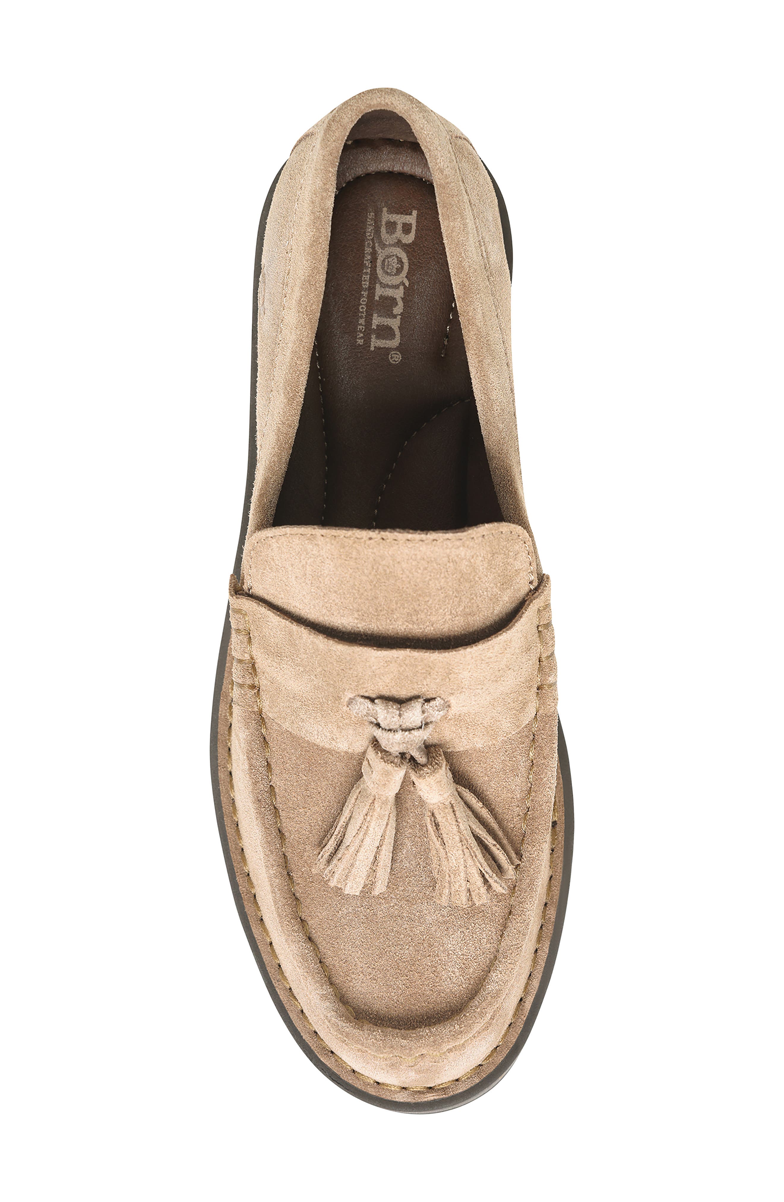 Børn Capri Tassel Platform Loafer, Alternate, color, Taupe