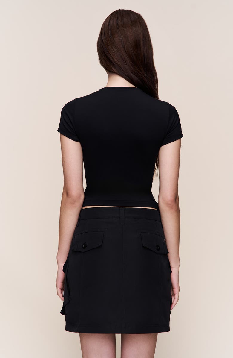 Guizio Hunter Cargo Skirt, Alternate, color, Black