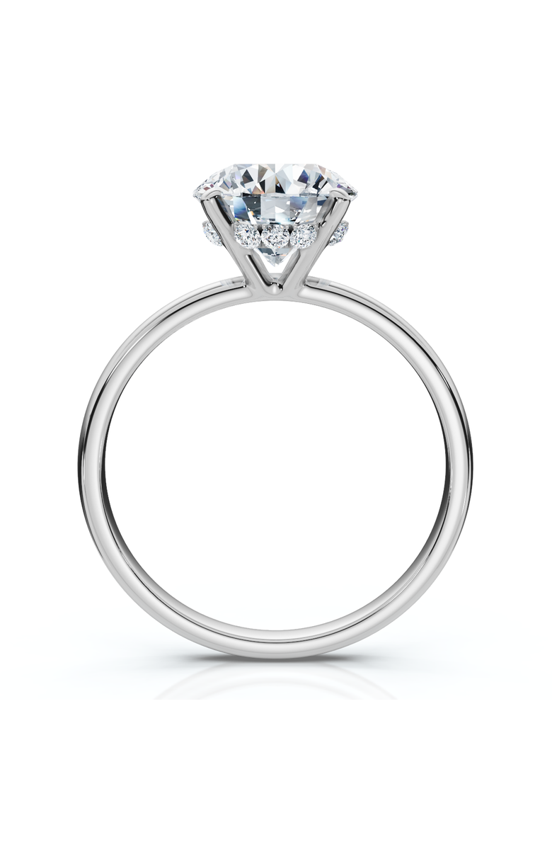 Bliss Diamond Certified 1Ct Hidden Halo Diamond Engagement Ring 14k Gold Lab Grown, Main, color, 14K White Gold