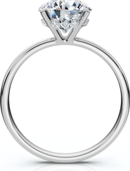 Bliss Diamond Certified 1Ct Hidden Halo Diamond Engagement Ring 14k Gold Lab Grown