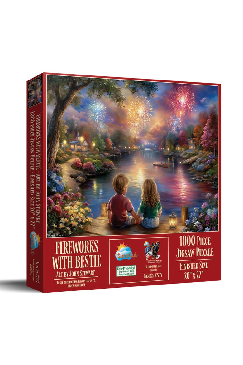 Fireworks with Bestie 1000 piece Jigsaw Puzzle for Adults, Main, color, Multicolor