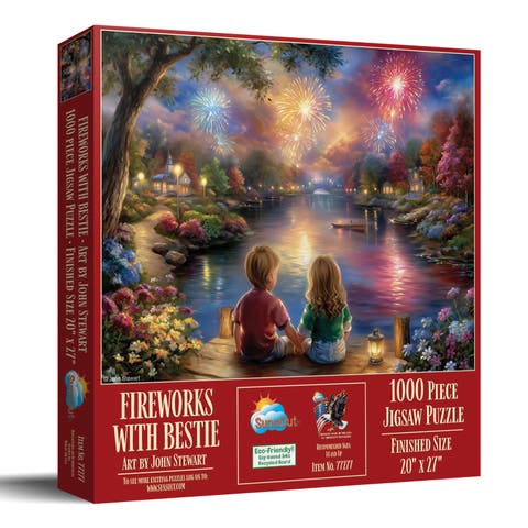 Fireworks with Bestie 1000 piece Jigsaw Puzzle for Adults