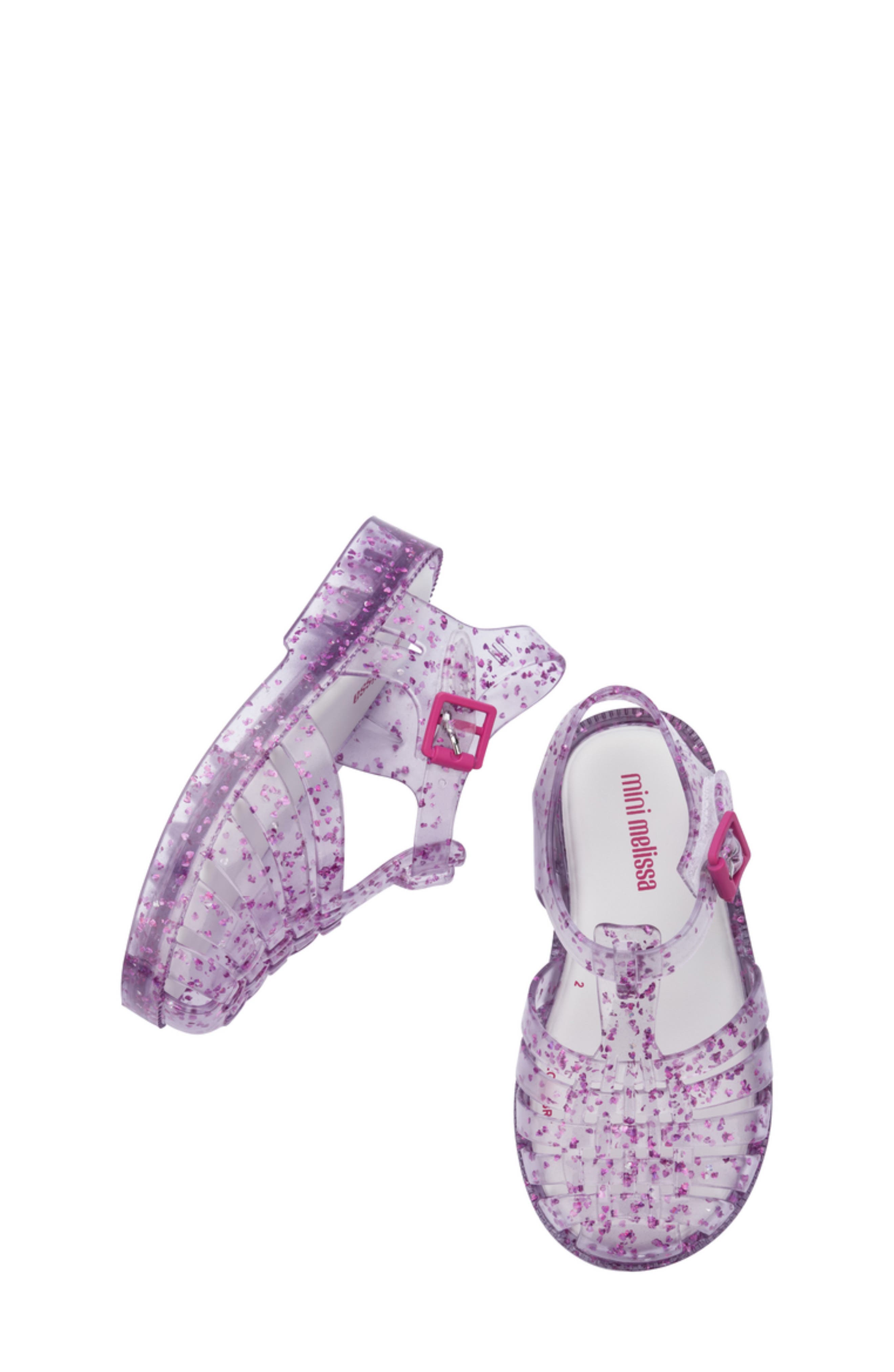 Mini Melissa Kids' Possession Glitter Fisherman Sandal, Alternate, color, 