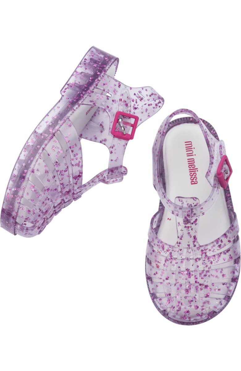 Mini Melissa Kids' Possession Glitter Fisherman Sandal, Alternate, color,