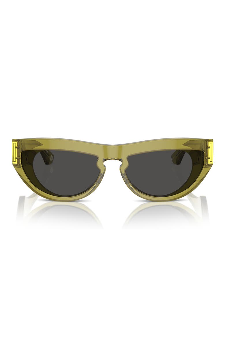 58mm Cat Eye Sunglasses, Alternate, color, GREEN