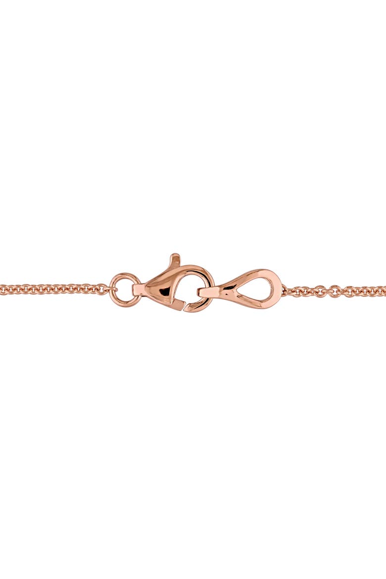 Diamond Floral Cluster Necklace 14k Rose Gold, Alternate, color, Rose Gold