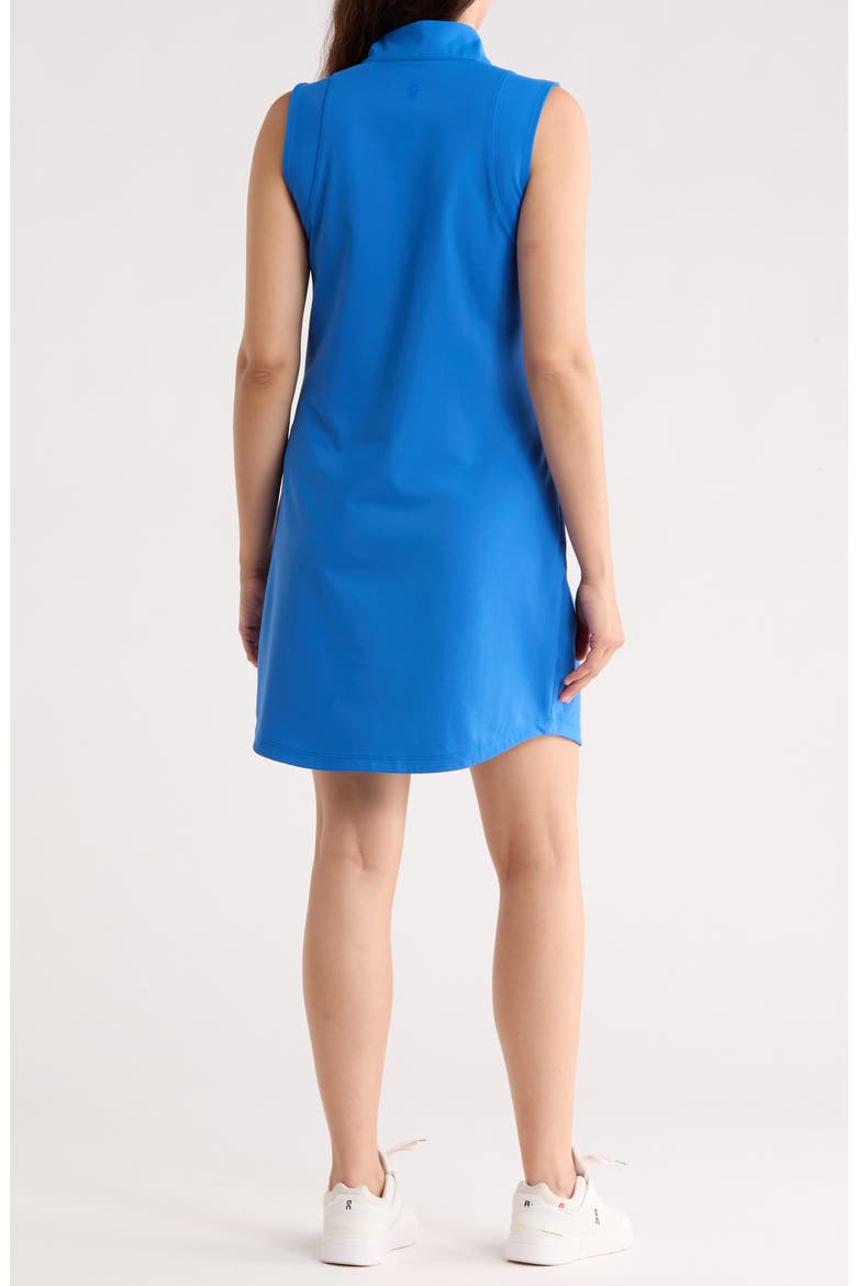 Aubrey Half Zip Minidress, Alternate, color, COBALT SEA