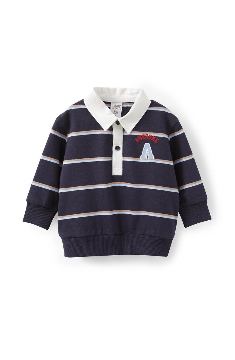 Cotton On Kids Gabe Rugby Polo Top, Main, color, 