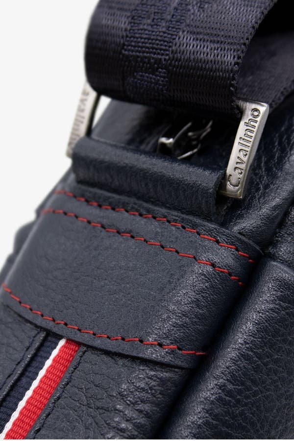The Sailor Leather Traveler Crossbody Bag 225, Alternate, color, Navy