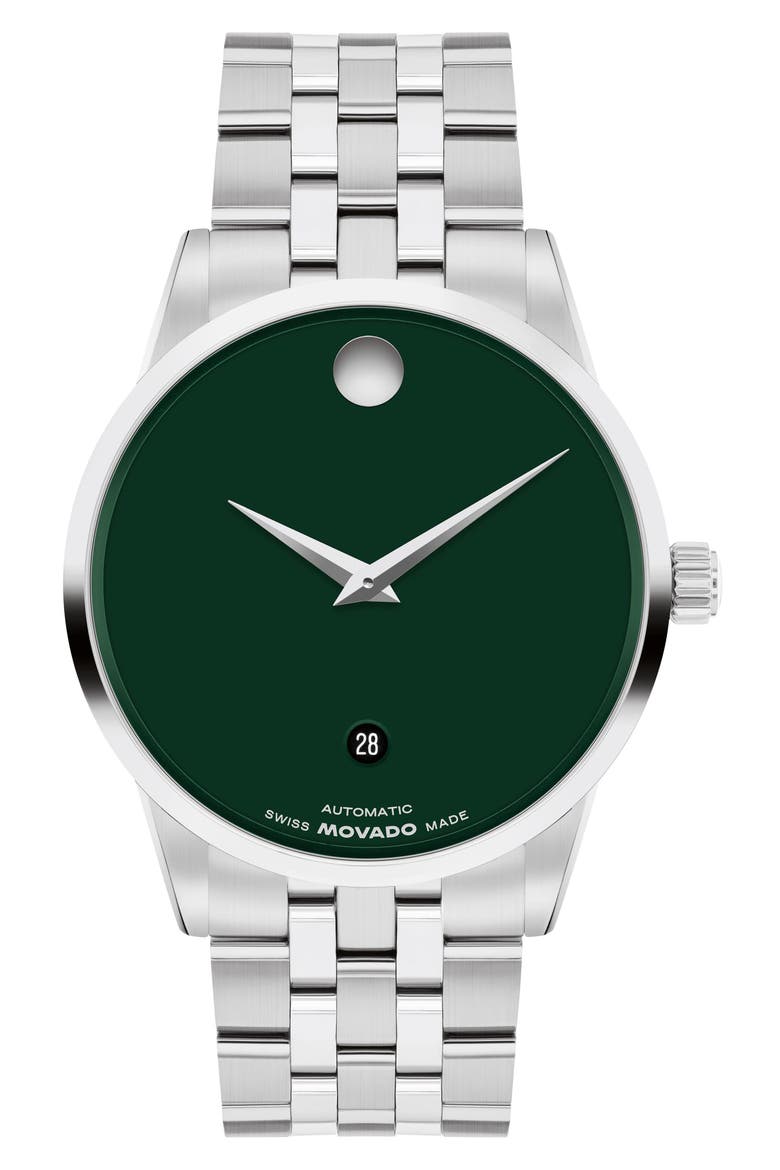 Museum Classic Automatic Bracelet Watch, 40mm, Main, color, GREEN