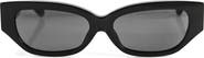 AQS Lucia 55mm Polarized Cat Eye Sunglasses