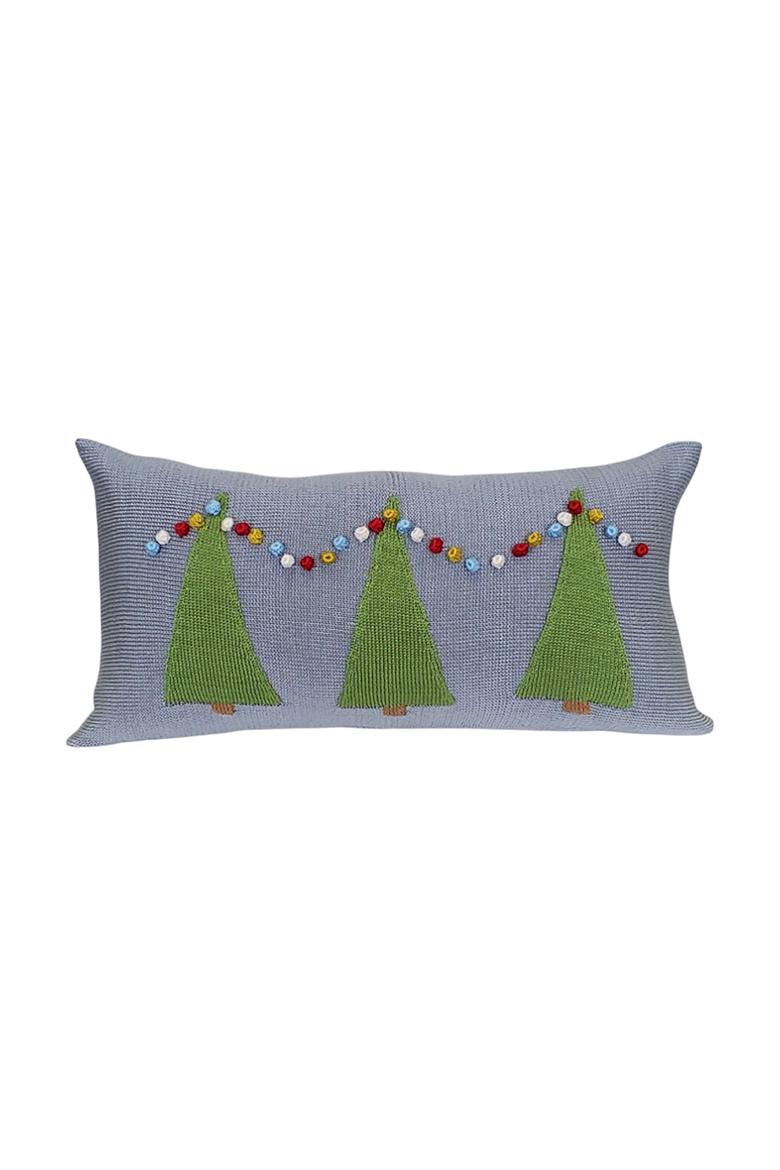 Tree Farm Lumbar Pillow, Main, color, Grey