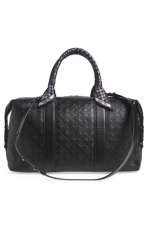 AMIRI AMIRI MA QUAD DEBOSSED LEATHER DUFFLE BAG