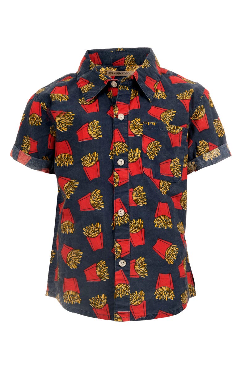 Appaman Kids' Playa Short Sleeve Button-Up Camp Shirt, Main, color, 