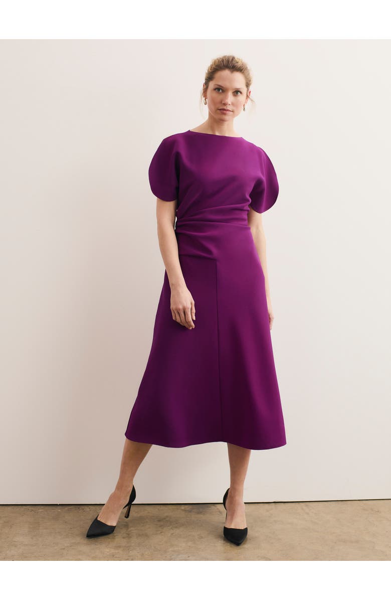 The Fold Salerno Midi Dress, Alternate, color, Purple