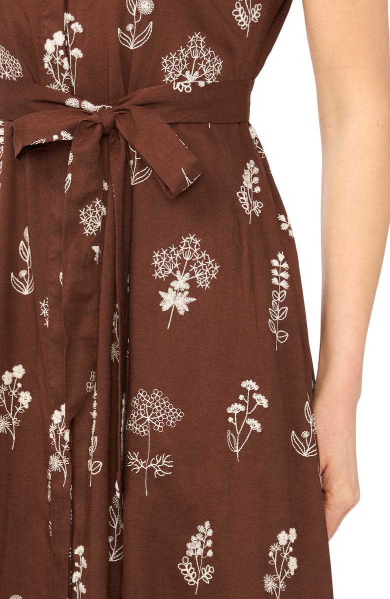 Ted Baker Brandi Tie Waist Midi Dress, Alternate, color,