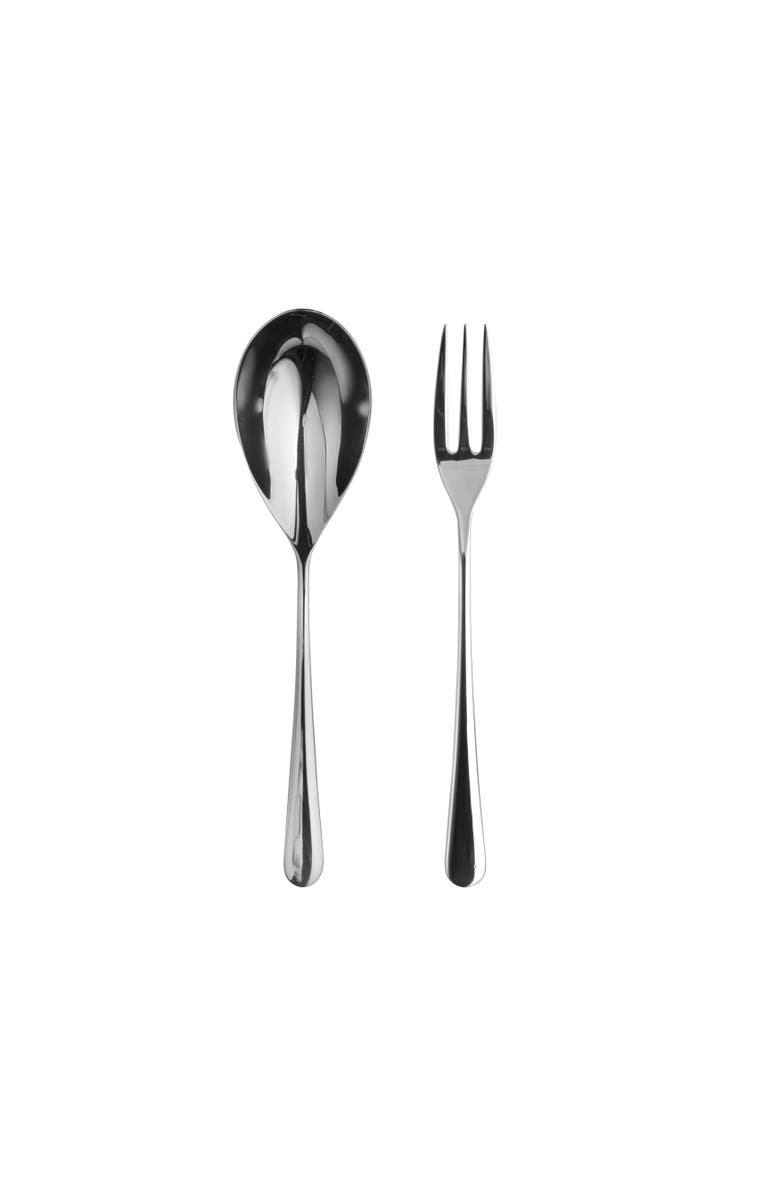 Mepra Neve Serving Set - 2 Pieces, Main, color, Silver
