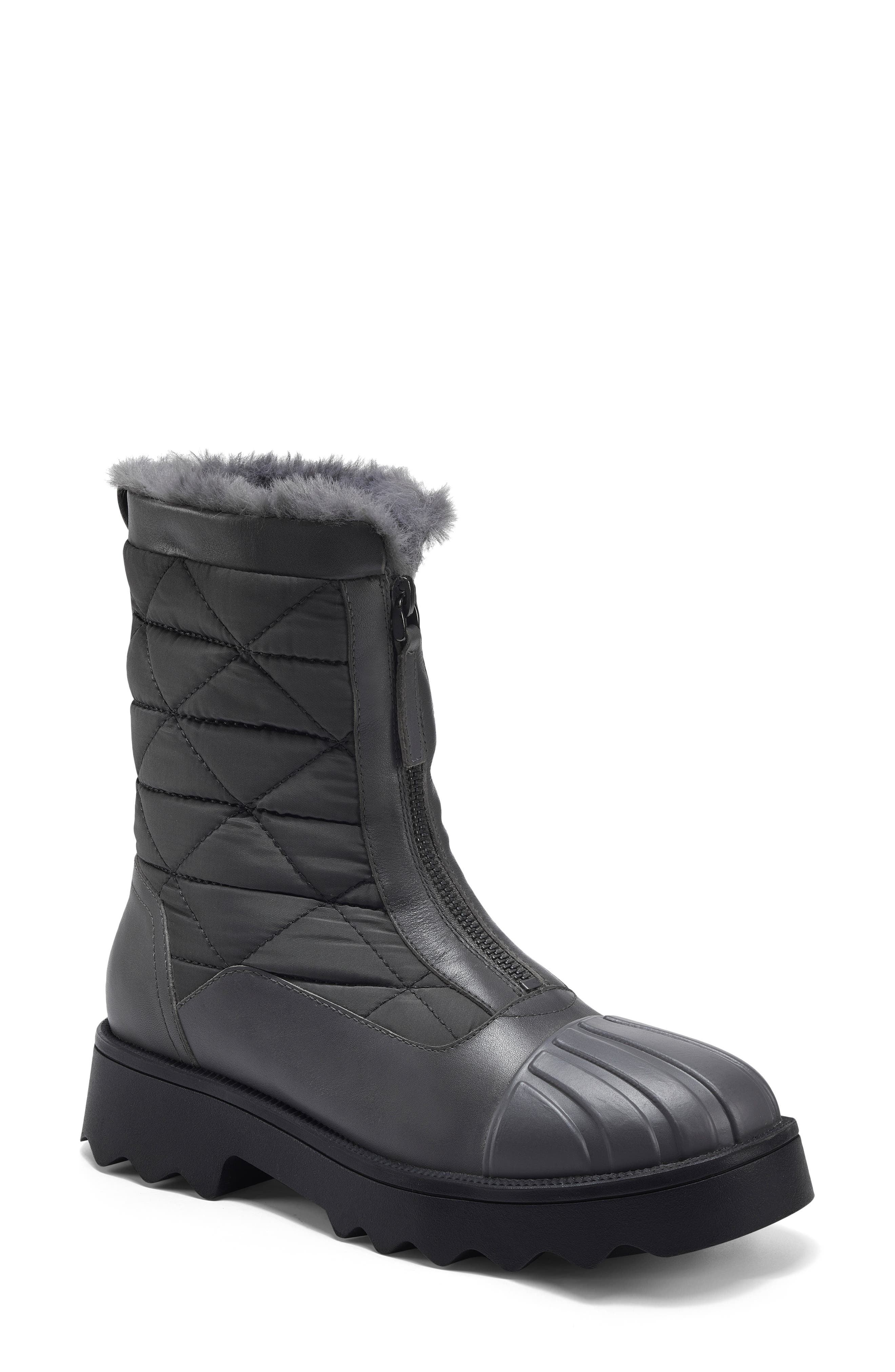Serena Faux Shearling Boot, Main, color, GREY COMBO