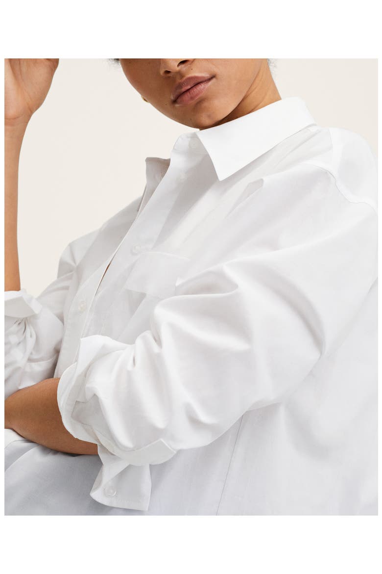 Oversize Cotton Shirt, Alternate, color, NATURAL WHITE