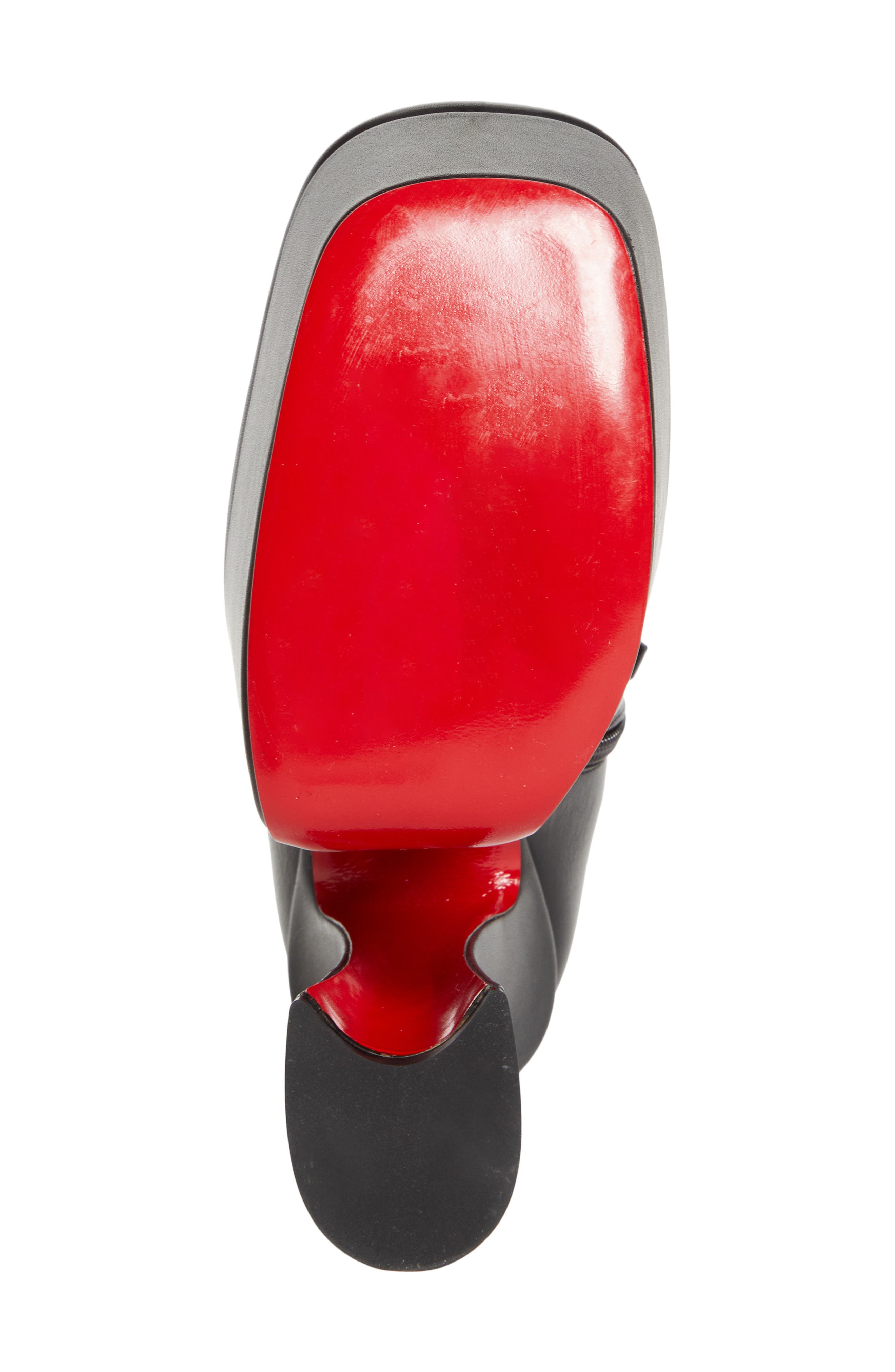 Christian Louboutin Aquabootie Platform Bootie, Alternate, color, Black