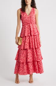 Chelsea28 Floral Tiered Maxi Dress