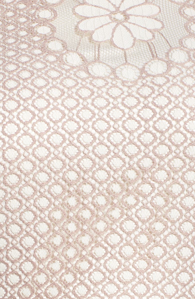 Eliza J Lace Fit & Flare Dress, Alternate, color, 