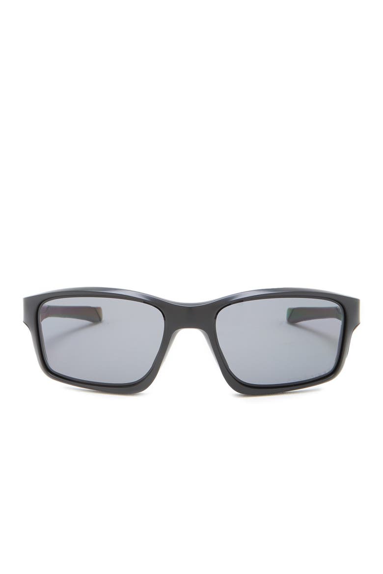 Chainlink 57mm Sunglasses, Main, color, BLACK