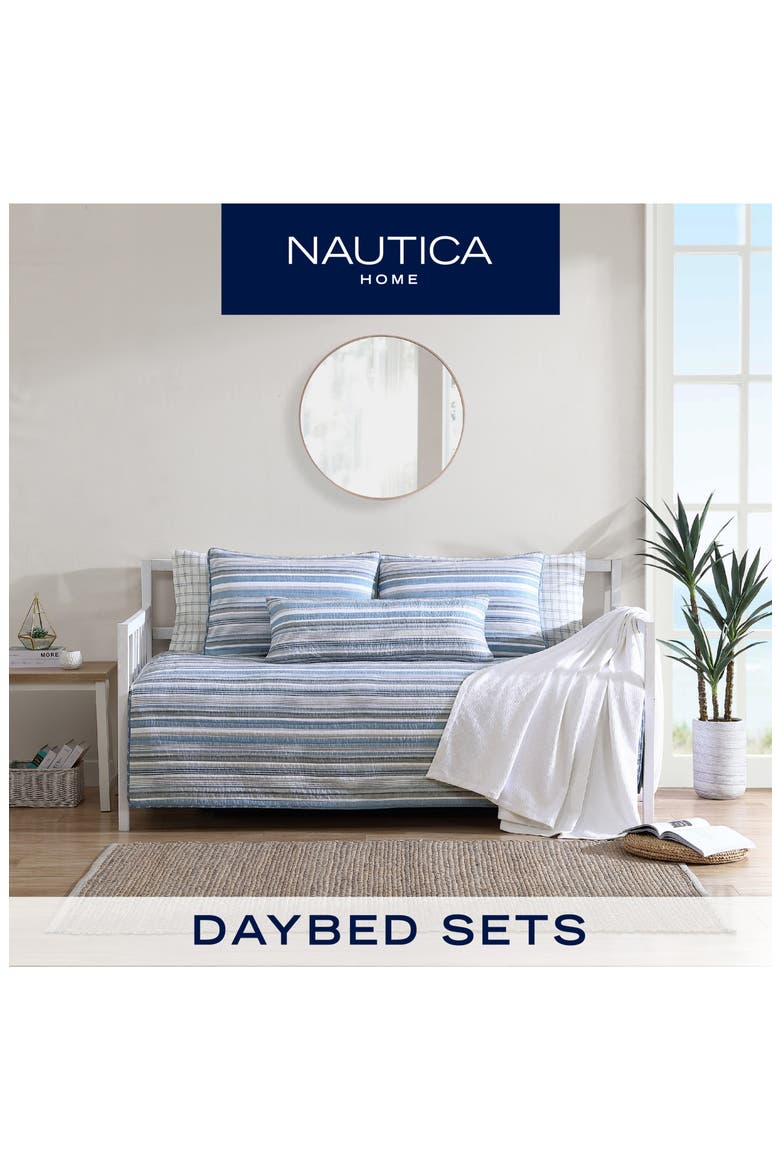 Coveside Daybed Quilt Set, Alternate, color, BLUE