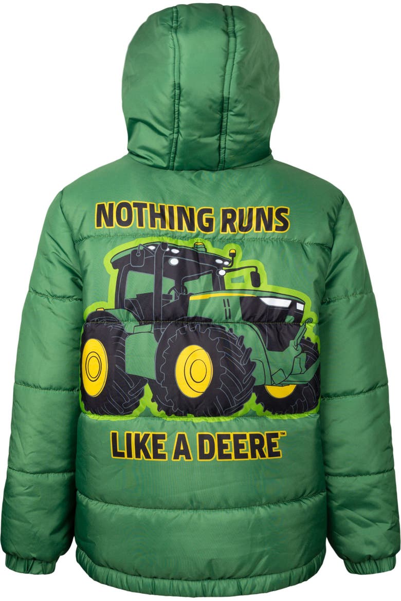 Quilted Hooded Puffer Jacket, Alternate, color, Chase Marshall Green
