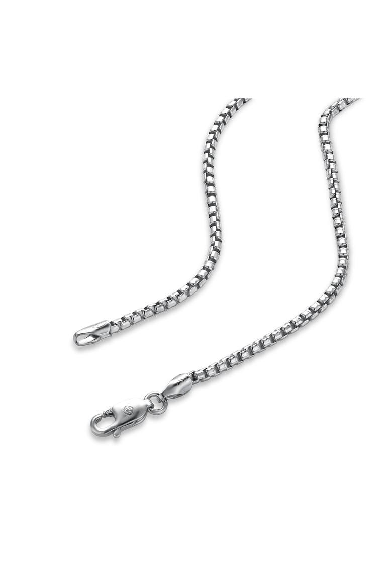 Seiji Box Chain Necklace 925 Silver, Alternate, color, Sterling Silver