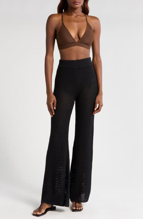 Open Knit Cover-Up Pants