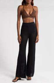 Elan Open Knit Cover-Up Pants