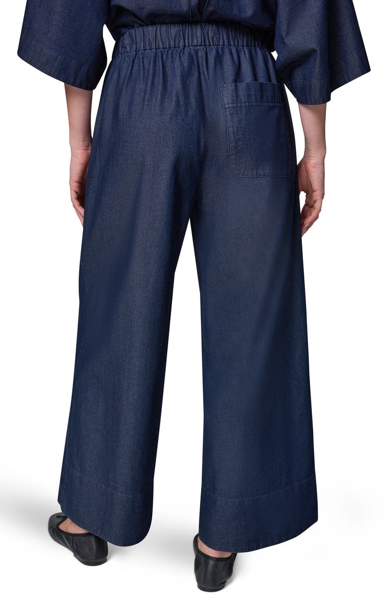 Donna Karan New York The Bali Drawstring Waist Denim Pants, Alternate, color, Dutchess
