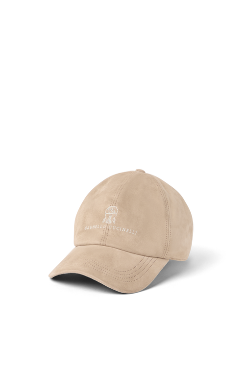 Brunello Cucinelli Suede Baseball Cap In Brown
