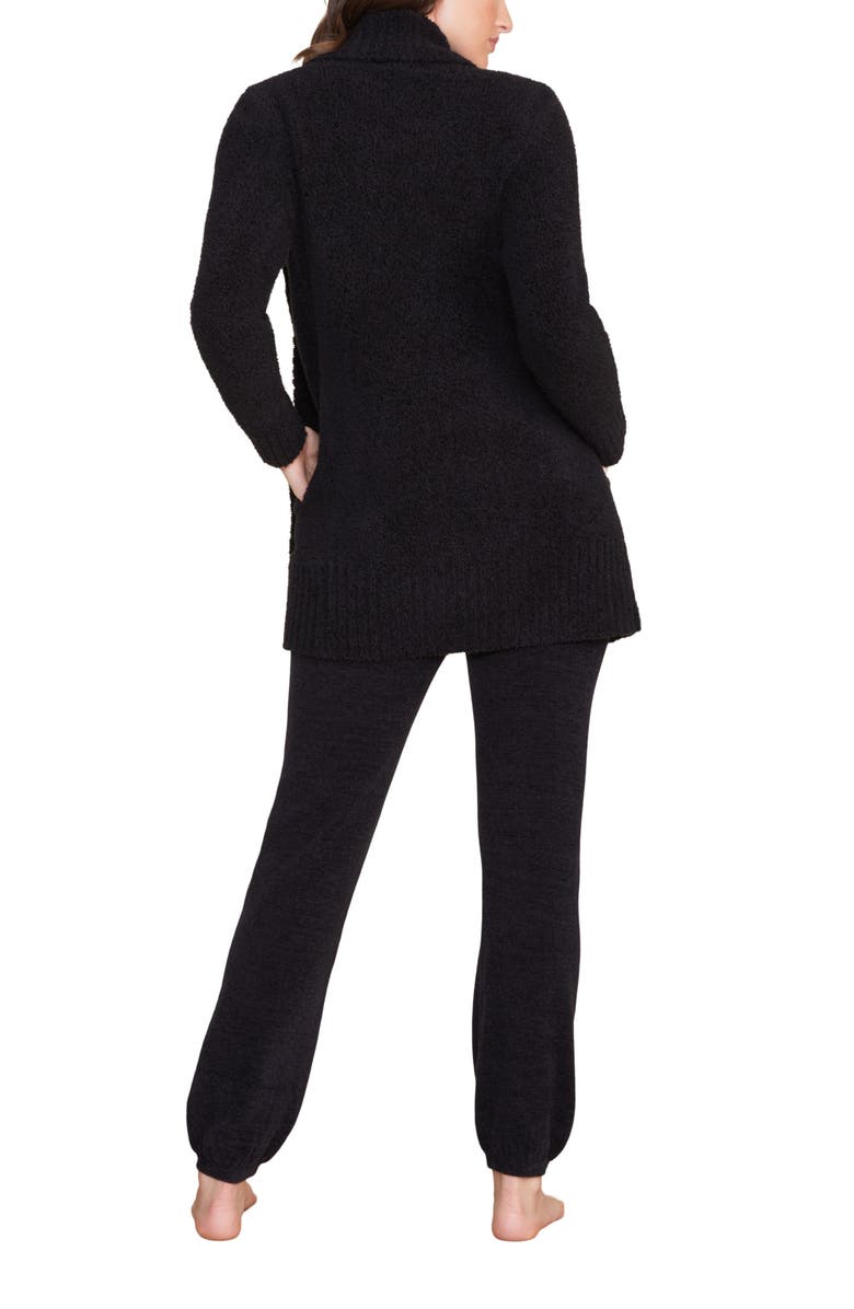 Barefoot Dreams<sup>®</sup> CozyChic<sup>™</sup> Chenille Circle Cardigan, Alternate, color, Black