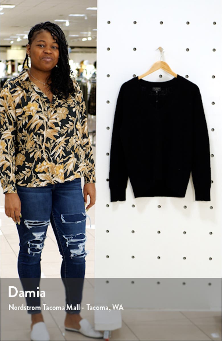 Pierce Cashmere V-Neck Sweater, sales video thumbnail