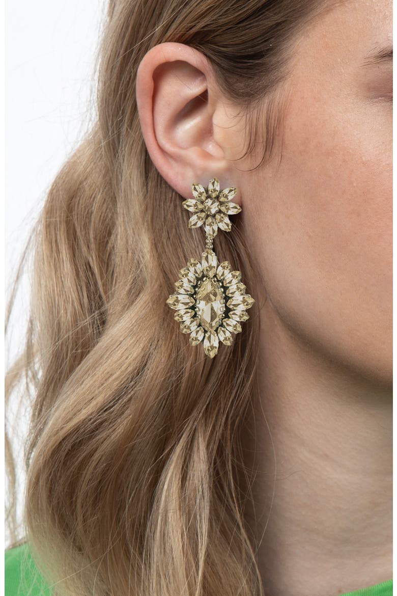 Alianah Crystal Drop Earrings, Alternate, color, GOLD