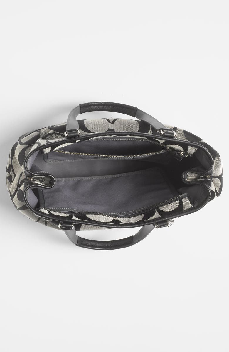 COACH 'Hamptons Weekend Signature Colorblock - Medium' Tote, Alternate, color,