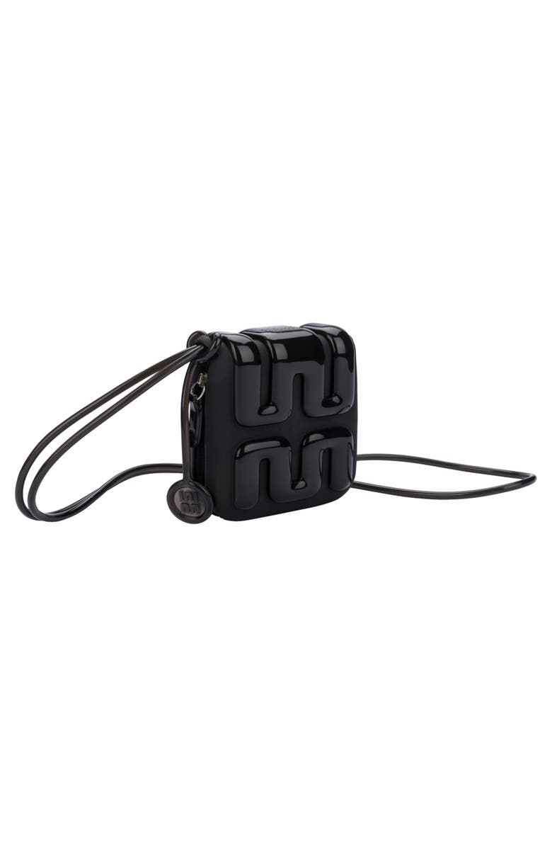 Melissa Jelly Crossbody Wallet, Alternate, color, Black