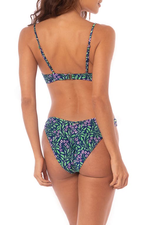 Maaji Water Rose Creta Bikini Top In Blue