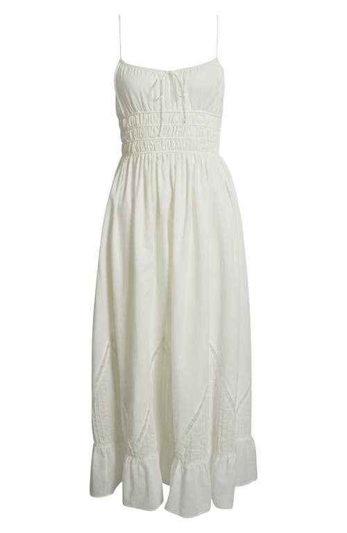 Faithfull The Brand Melina Cotton Voile Maxi Dress In White