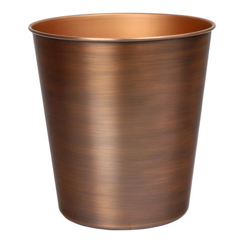 Nolan Modern Classic Smooth Steel 2-Gallon Wastebasket